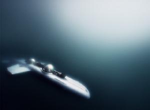“超级猎鹰”潜艇利用倒置的双翼像飞机在空中飞行一样在水中穿行
